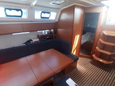 Salon of PENELOPE, a Bavaria Cruiser 46 sailboat at Općina Sukošan, Croatia