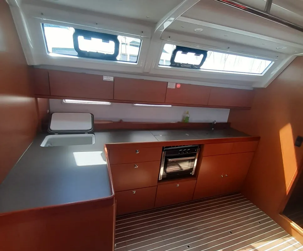 Galley of PENELOPE, a Bavaria Cruiser 46 sailboat at Općina Sukošan, Croatia