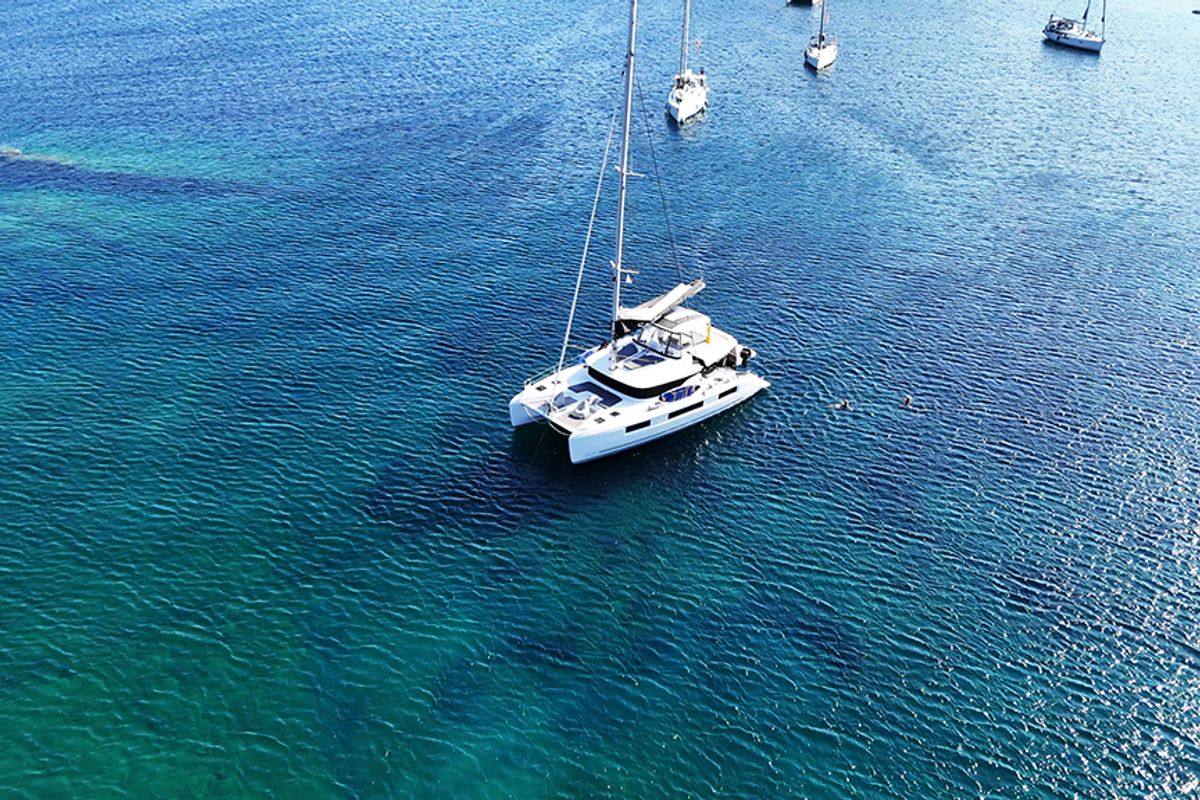 Head on Spring, a Lagoon 51 catamaran at Athens, Greece