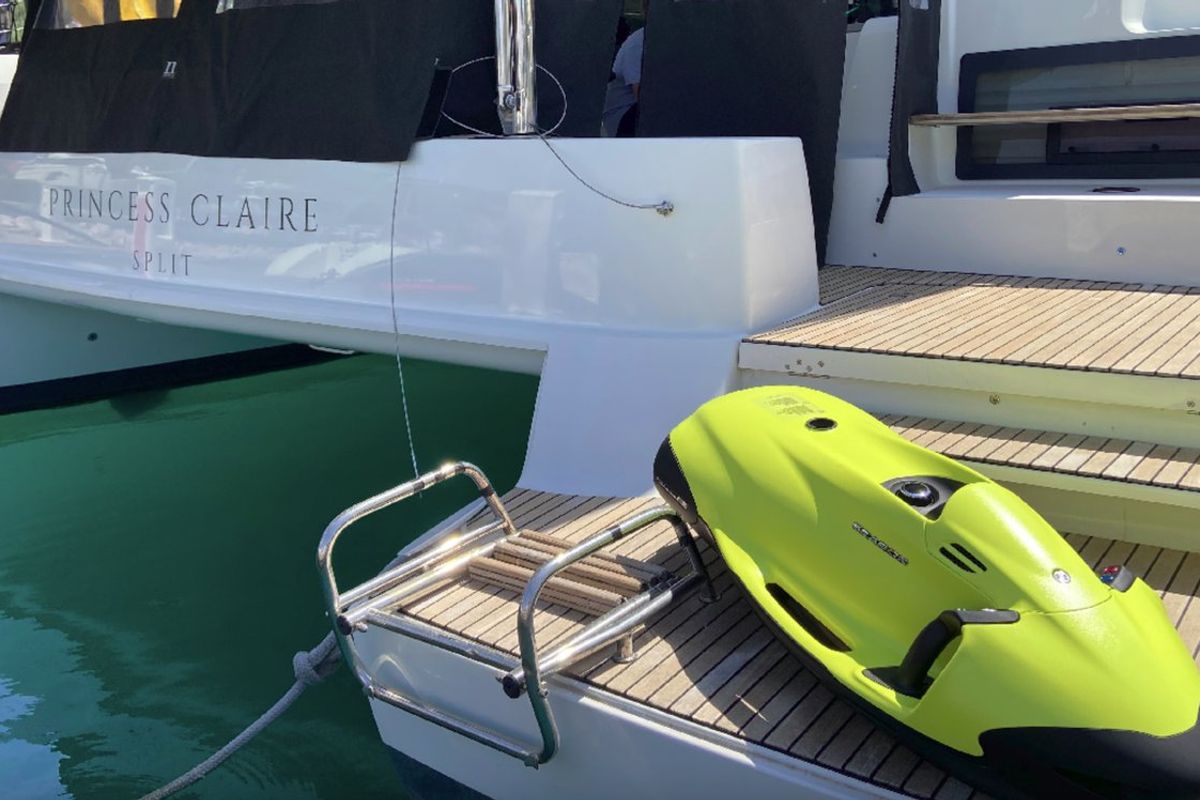 Princess Claire, a Lagoon 50 catamaran at Grad Kaštela, Croatia