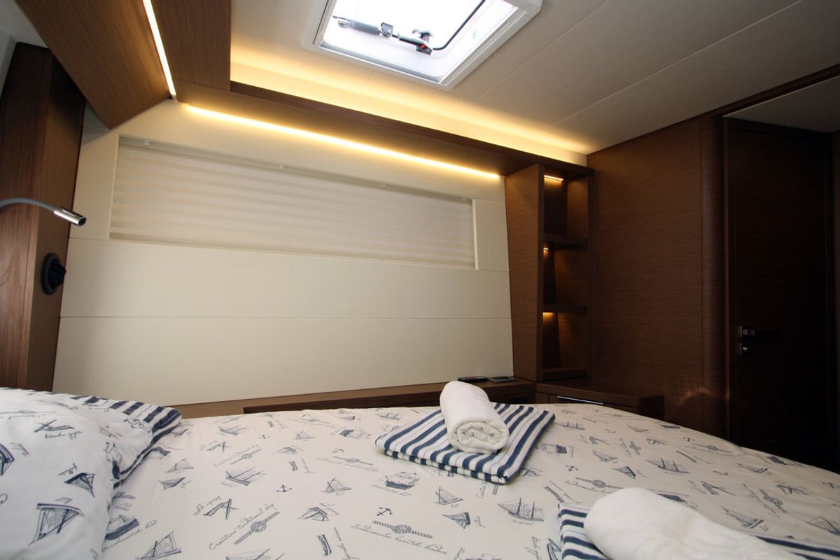 Cabin on Princess Claire, a Lagoon 50 catamaran at Grad Kaštela, Croatia