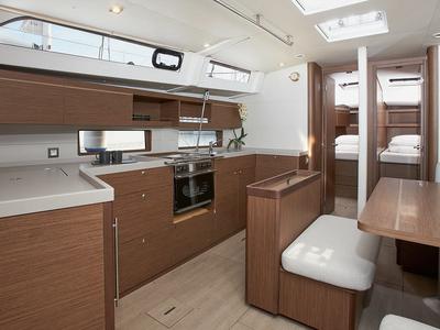 Galley of Mila 8, a Beneteau Oceanis 46.1 sailboat at Grad Kaštela, Croatia