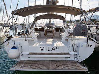 Deck of Mila 8, a Beneteau Oceanis 46.1 sailboat at Grad Kaštela, Croatia