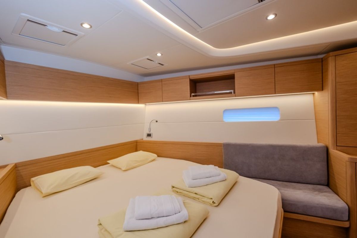 Cabin on Morea, a Cantiere Del Pardo (Grand Soleil) Grand Soleil 52 LC sailboat at Grad Šibenik, Croatia