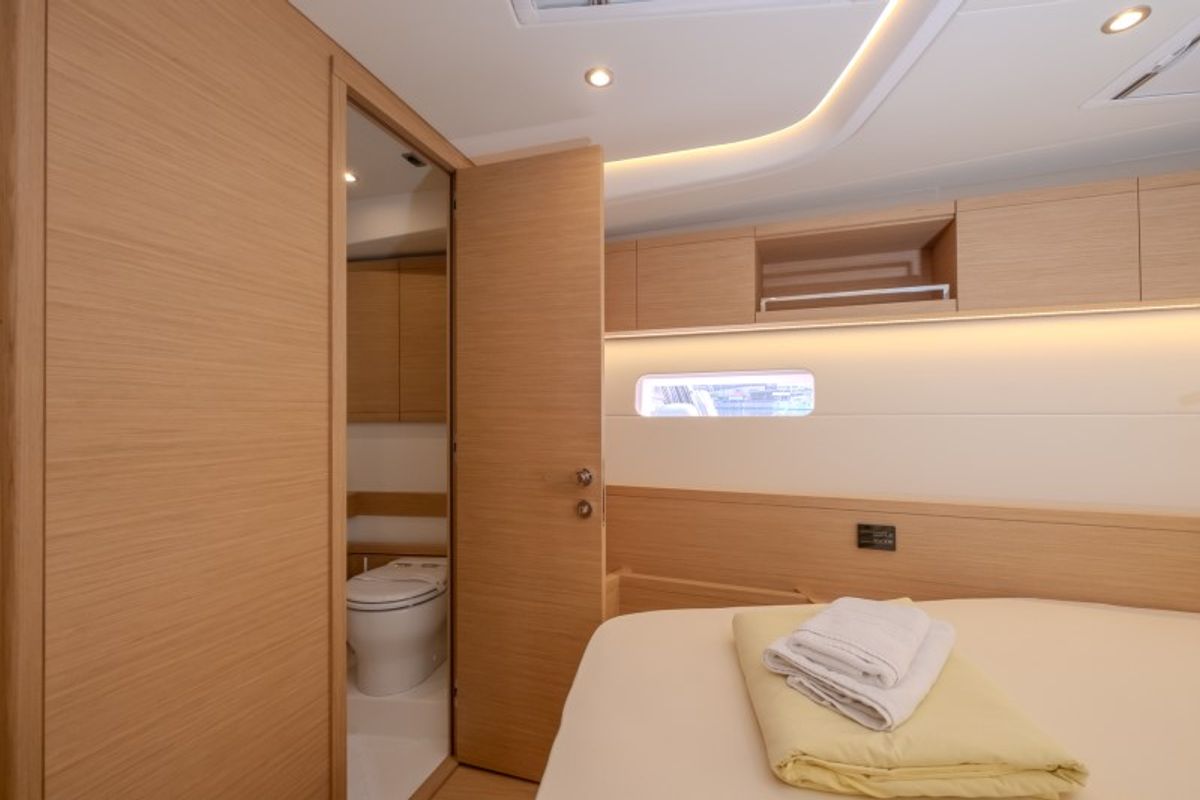 Cabin on Morea, a Cantiere Del Pardo (Grand Soleil) Grand Soleil 52 LC sailboat at Grad Šibenik, Croatia