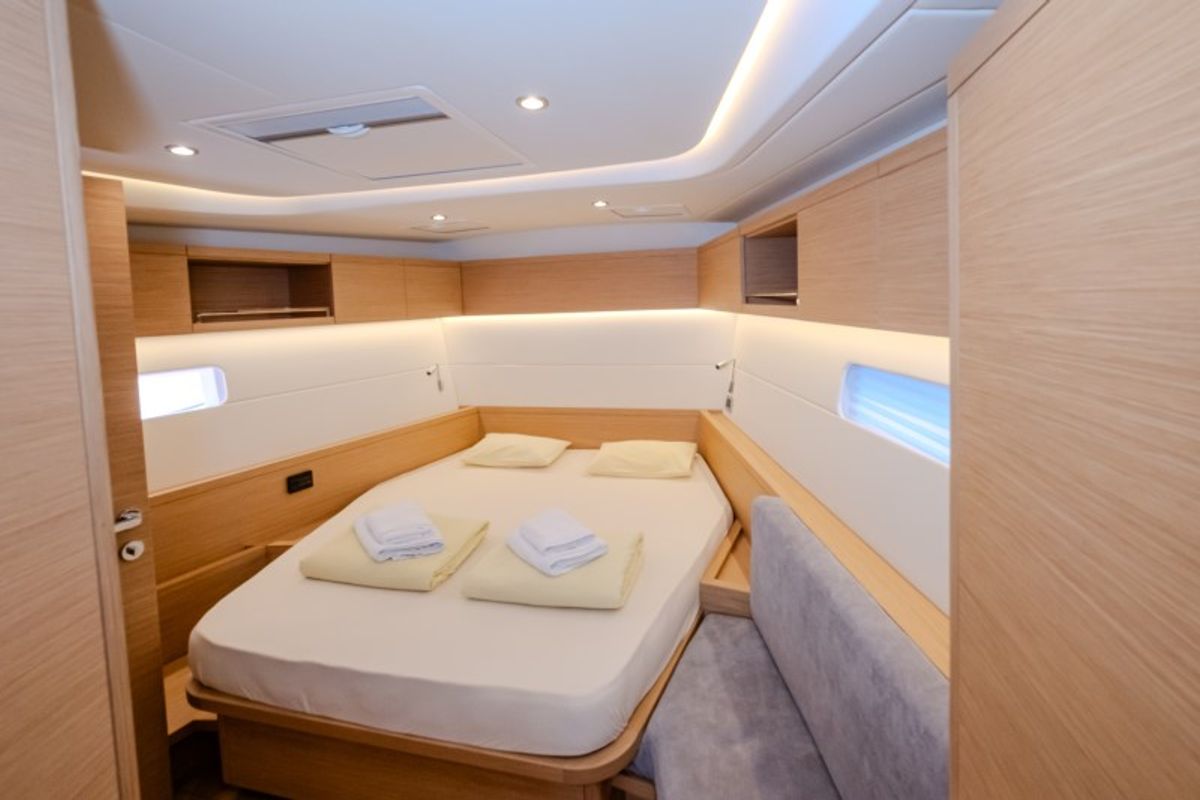 Cabin on Morea, a Cantiere Del Pardo (Grand Soleil) Grand Soleil 52 LC sailboat at Grad Šibenik, Croatia