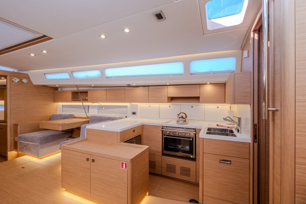 Galley of Morea, a Cantiere Del Pardo (Grand Soleil) Grand Soleil 52 LC sailboat at Grad Šibenik, Croatia