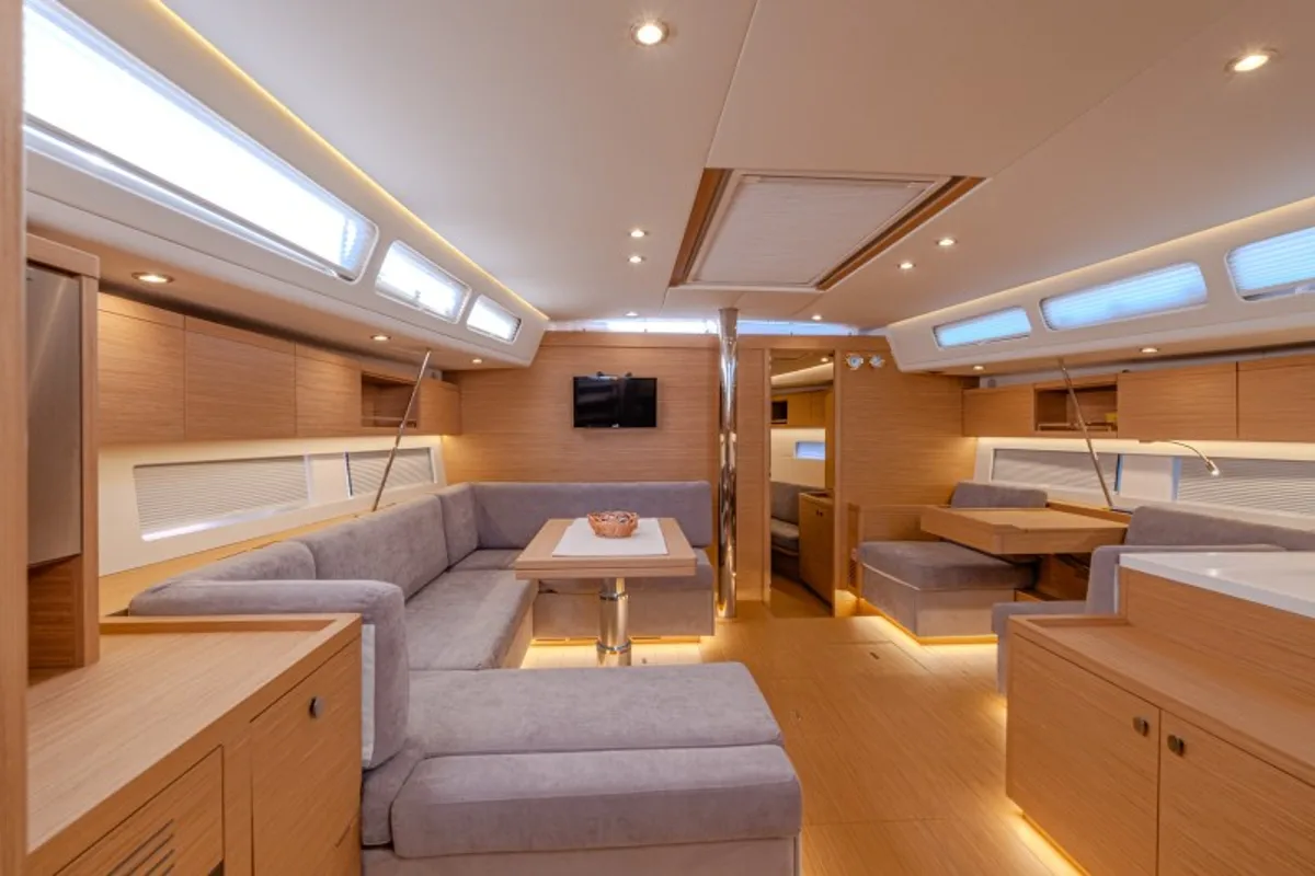 Salon of Morea, a Cantiere Del Pardo (Grand Soleil) Grand Soleil 52 LC sailboat at Grad Šibenik, Croatia