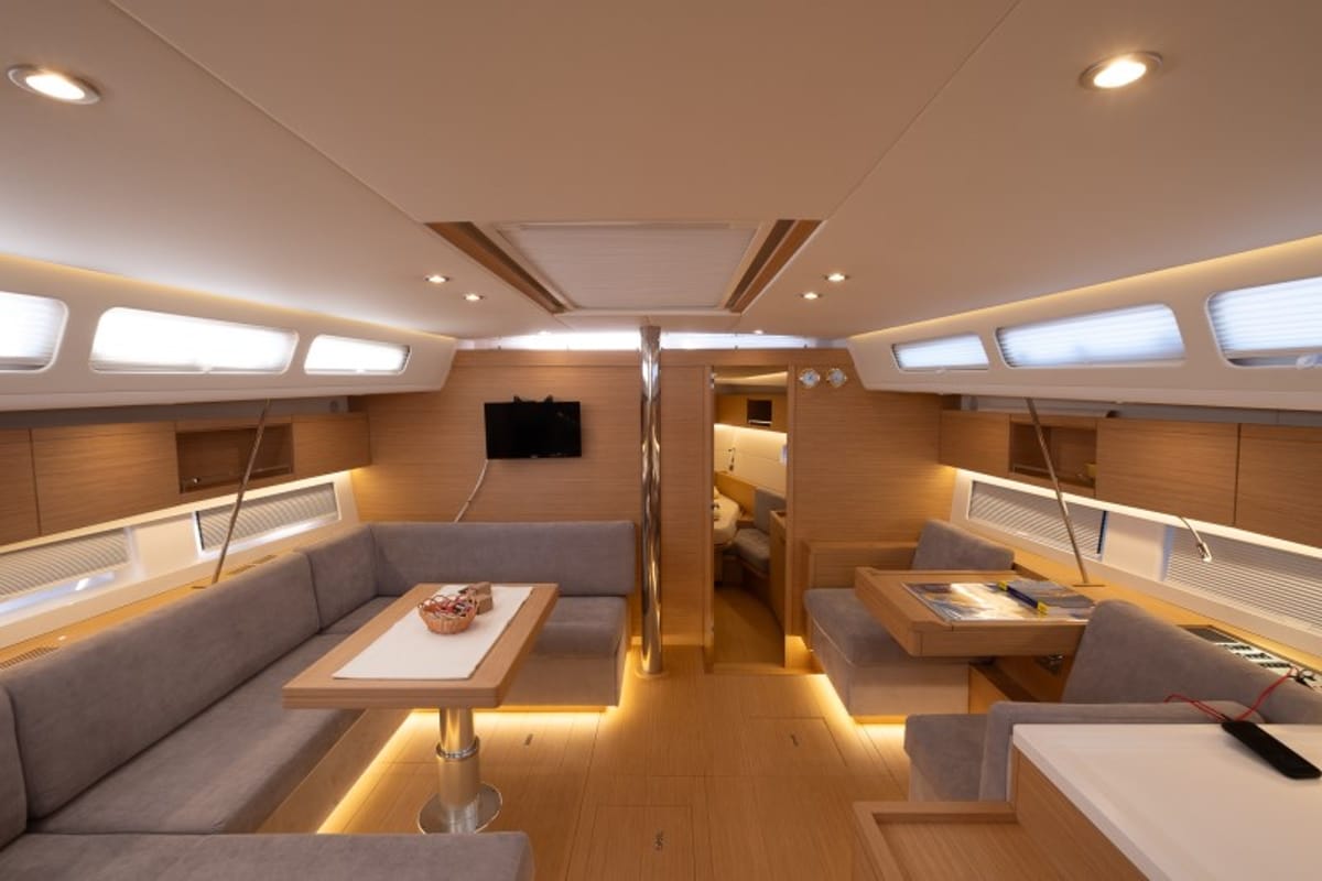 Salon of Morea, a Cantiere Del Pardo (Grand Soleil) Grand Soleil 52 LC sailboat at Grad Šibenik, Croatia