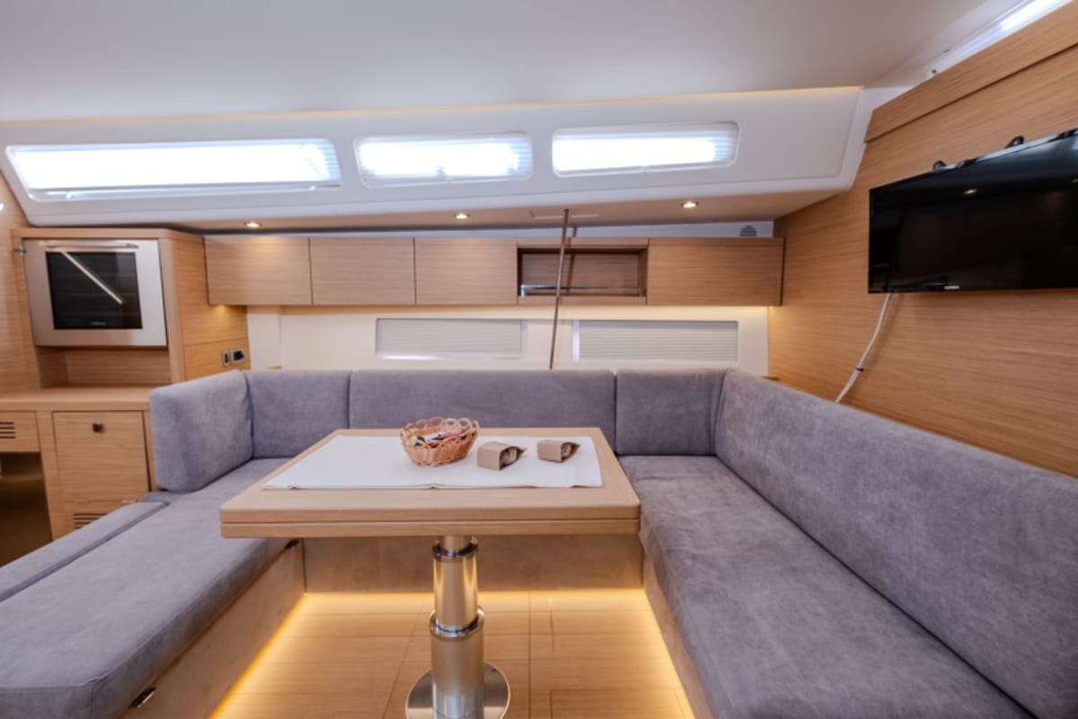 Salon of Morea, a Cantiere Del Pardo (Grand Soleil) Grand Soleil 52 LC sailboat at Grad Šibenik, Croatia
