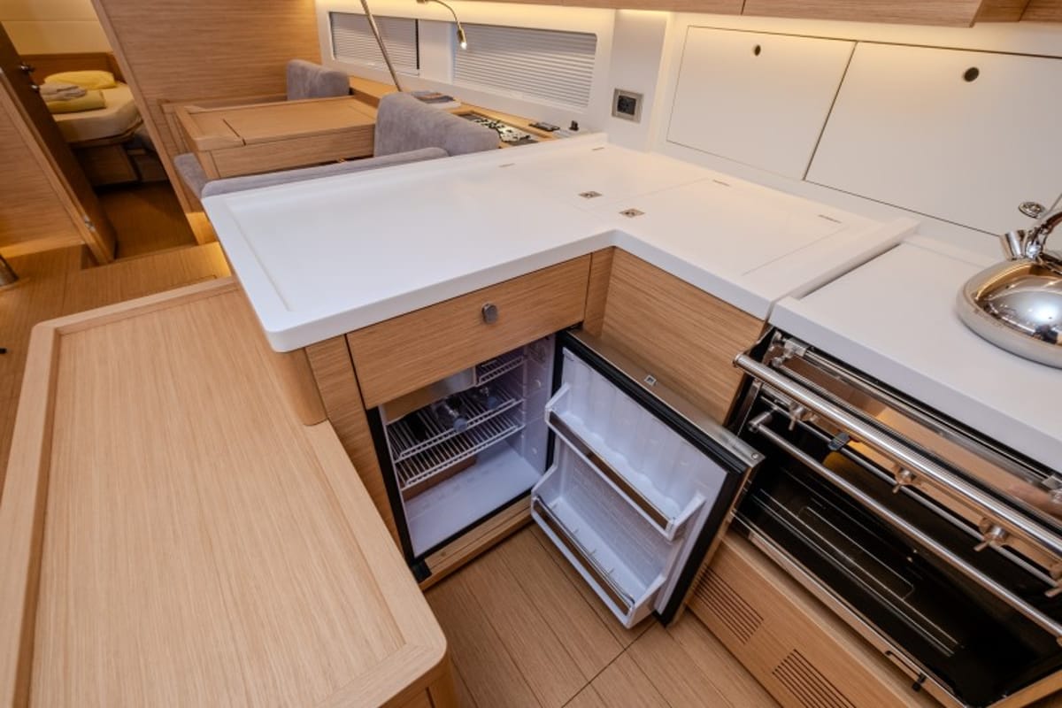 Galley of Morea, a Cantiere Del Pardo (Grand Soleil) Grand Soleil 52 LC sailboat at Grad Šibenik, Croatia