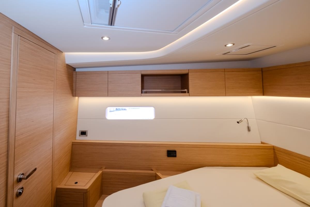 Cabin on Morea, a Cantiere Del Pardo (Grand Soleil) Grand Soleil 52 LC sailboat at Grad Šibenik, Croatia