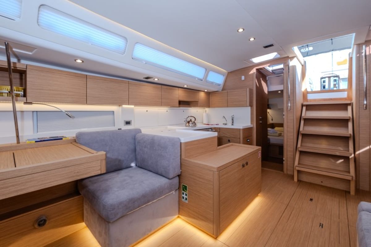 Salon of Morea, a Cantiere Del Pardo (Grand Soleil) Grand Soleil 52 LC sailboat at Grad Šibenik, Croatia