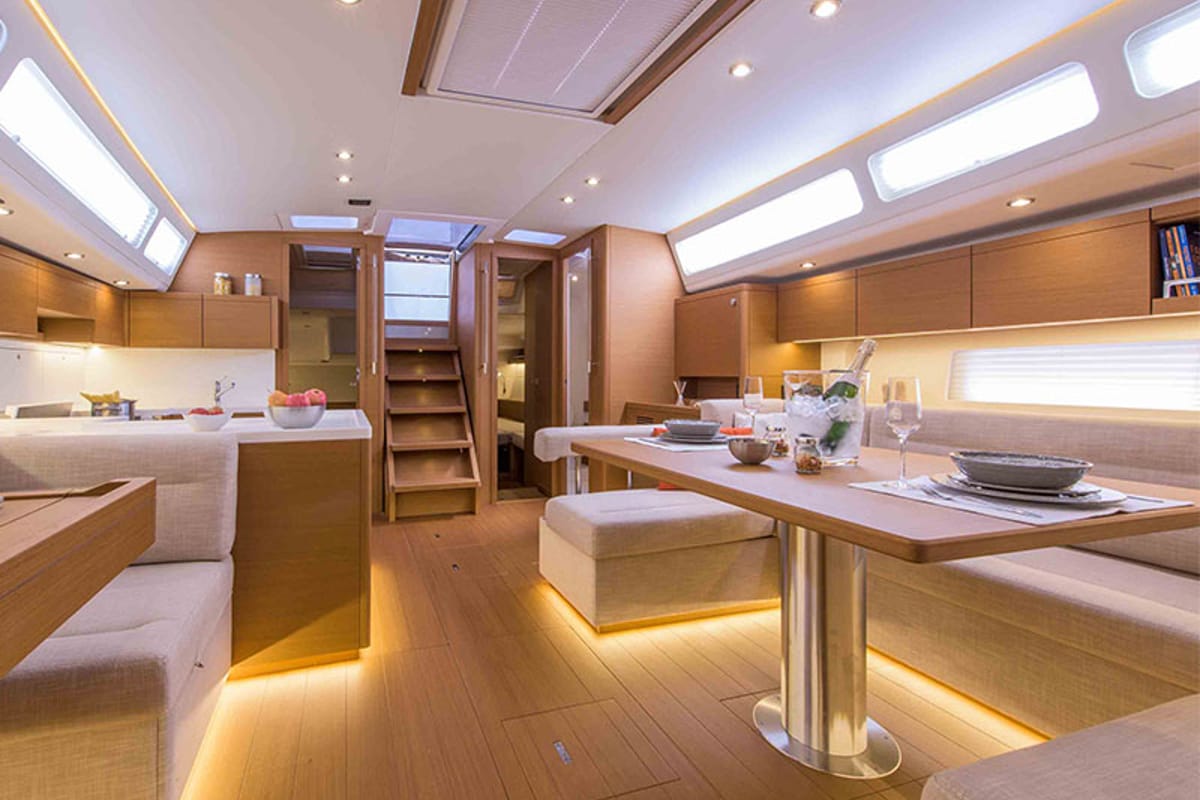 Salon of Morea, a Cantiere Del Pardo (Grand Soleil) Grand Soleil 52 LC sailboat at Grad Šibenik, Croatia