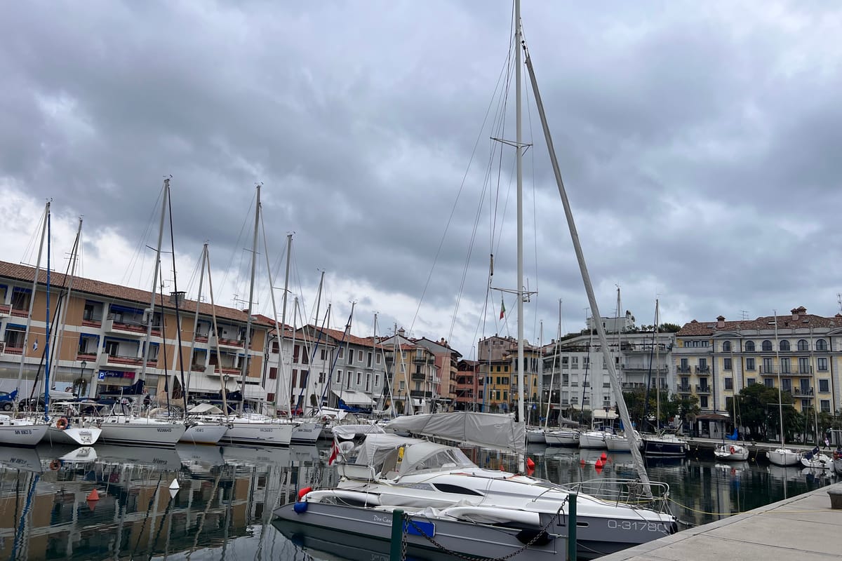 Exterior view of Don Cangrejo, a Gulet Trimaran sailboat at Duino Aurisina / Devin - Nabrežina, Italy