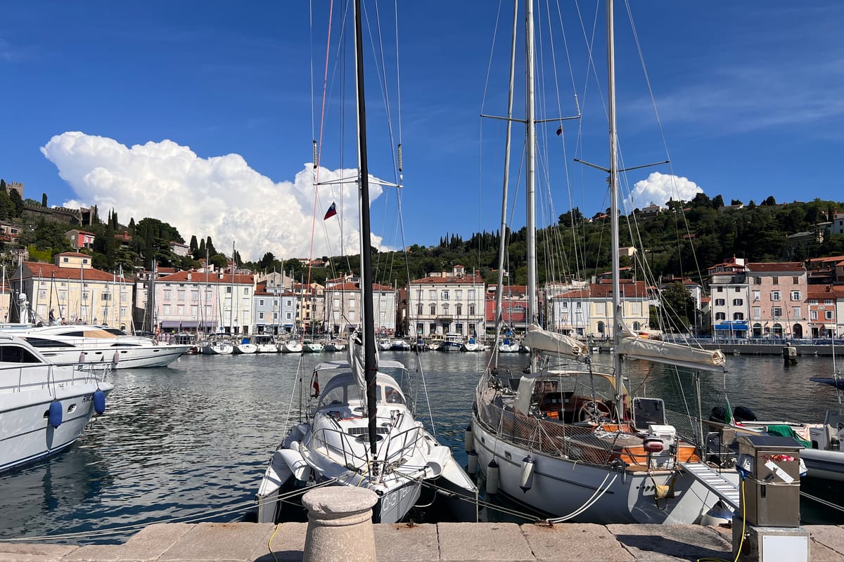 Don Cangrejo, a Gulet Trimaran sailboat at Duino Aurisina / Devin - Nabrežina, Italy