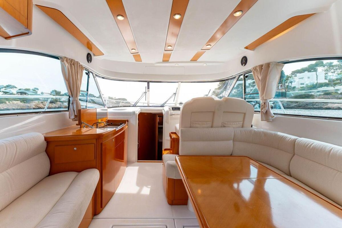 Salon of Helen Rose, a Beneteau Antares 12 Fly yacht at Općina Medulin, Croatia