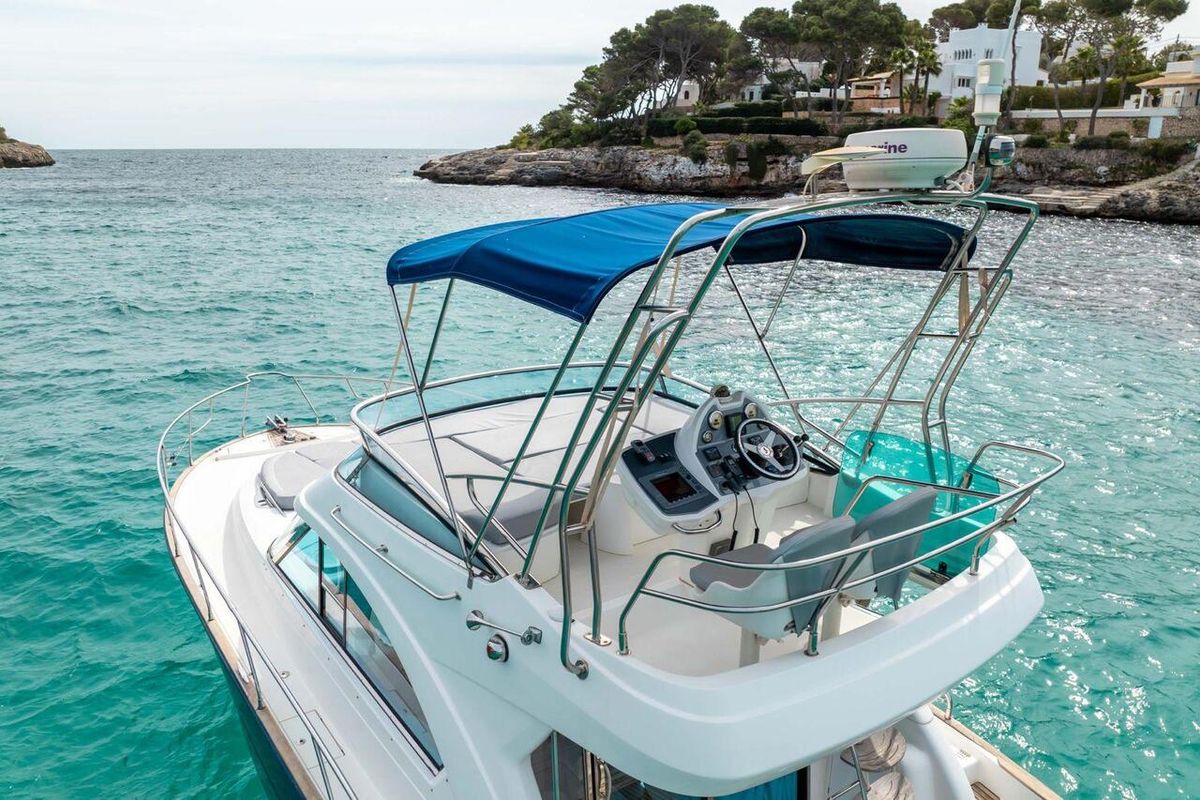 Deck of Helen Rose, a Beneteau Antares 12 Fly yacht at Općina Medulin, Croatia