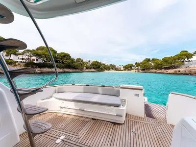 Deck of Helen Rose, a Beneteau Antares 12 Fly yacht at Općina Medulin, Croatia