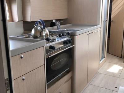 Galley of Lisboa, a Beneteau Oceanis 38.1 sailboat at Port Navalo, France