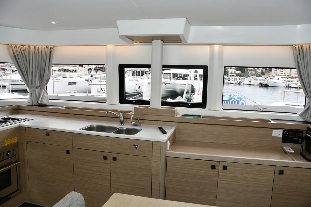 Galley of Bonnie, a Lagoon 43 catamaran at Dubrovnik, Croatia