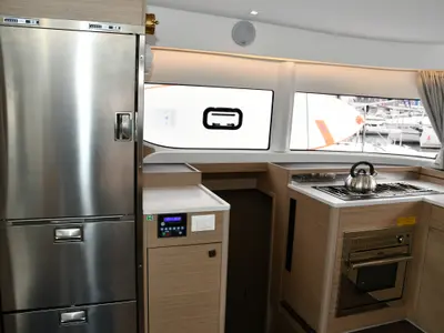 Galley of Bonnie, a Lagoon 43 catamaran at Dubrovnik, Croatia