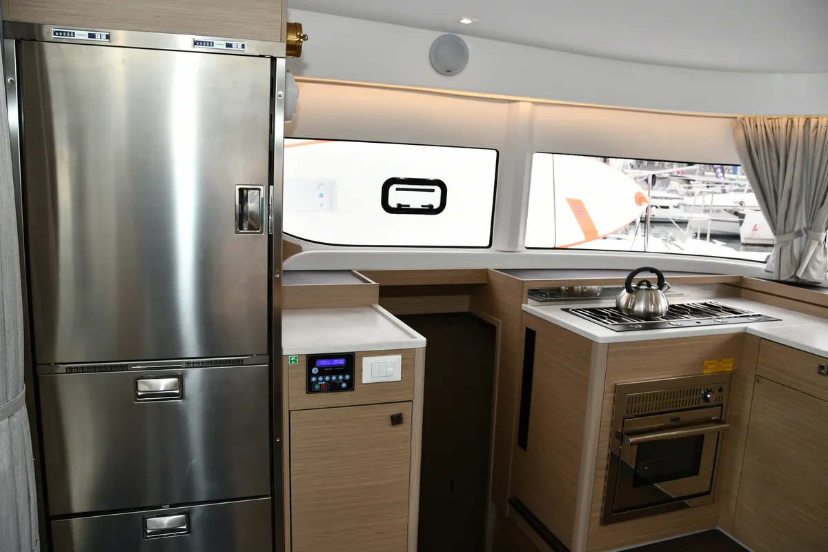 Galley of Bonnie, a Lagoon 43 catamaran at Dubrovnik, Croatia