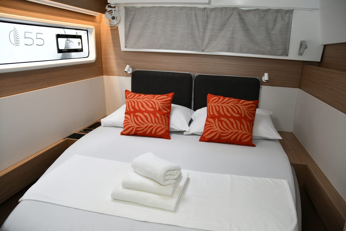 Cabin on Bonnie, a Lagoon 43 catamaran at Dubrovnik, Croatia