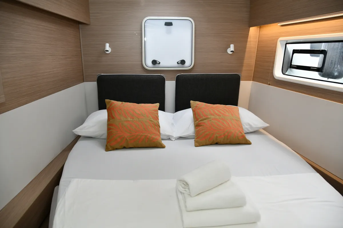 Cabin on Bonnie, a Lagoon 43 catamaran at Dubrovnik, Croatia