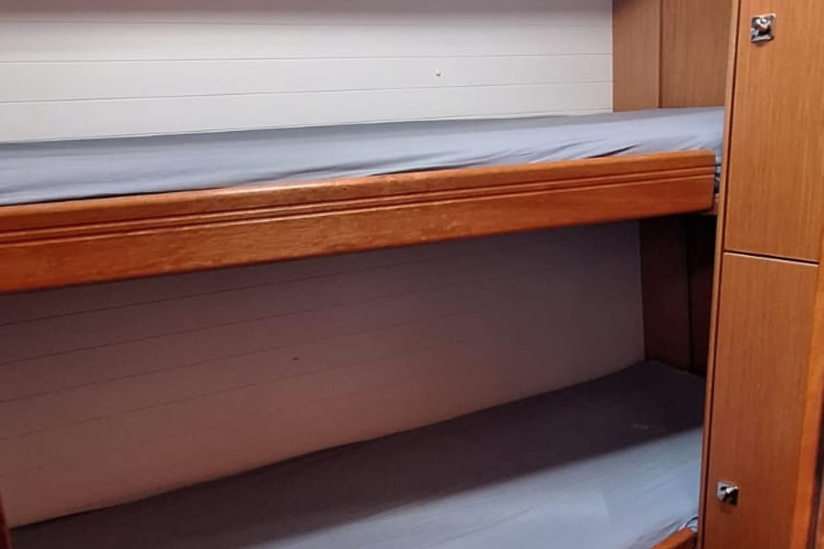 Cabin on Ivolga, a Bavaria Cruiser 51 sailboat at Grad Šibenik, Croatia