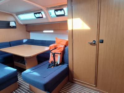 Salon of Ivolga, a Bavaria Cruiser 51 sailboat at Grad Šibenik, Croatia