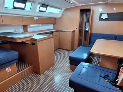 Galley of Ivolga, a Bavaria Cruiser 51 sailboat at Grad Šibenik, Croatia