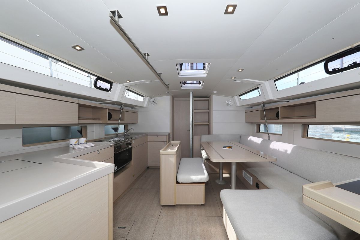 Salon of Air 2, a Beneteau Oceanis 46.1 sailboat at Grad Trogir, Croatia