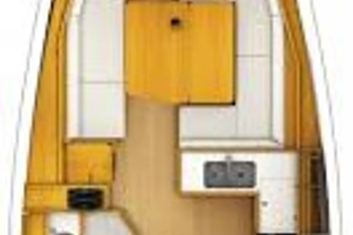 Floor plan of Elli, a Jeanneau Sun Odyssey 379 sailboat at Kontokali, Greece