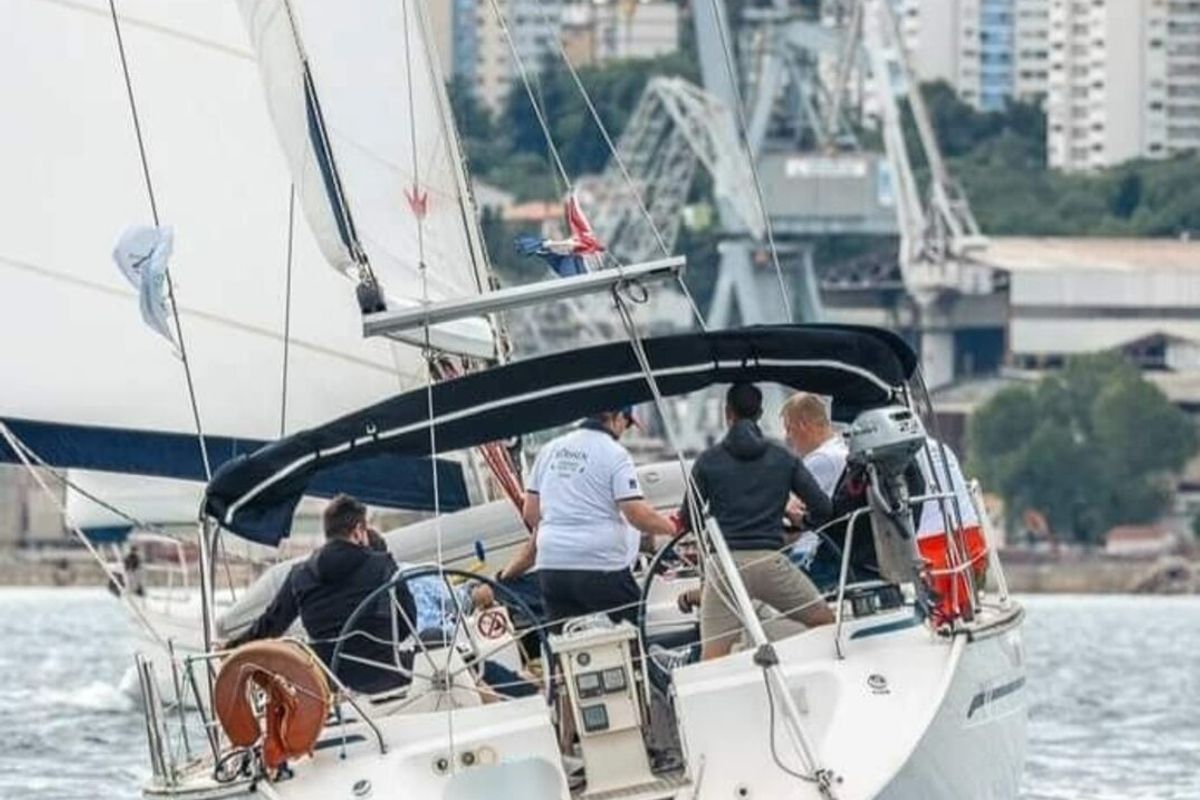 Cockpit of Sea Toy, a Bavaria 44 sailboat at Grad Rijeka, Croatia