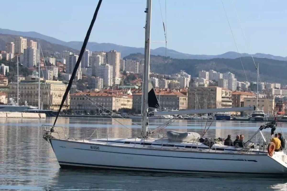 Exterior view of Sea Toy, a Bavaria 44 sailboat at Grad Rijeka, Croatia