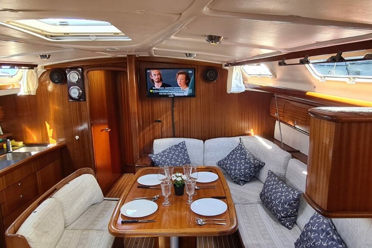 Salon of Sea Toy, a Bavaria 44 sailboat at Grad Rijeka, Croatia