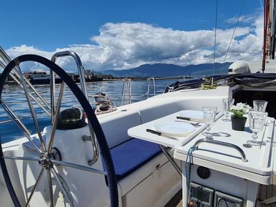 Deck of Sea Toy, a Bavaria 44 sailboat at Grad Rijeka, Croatia