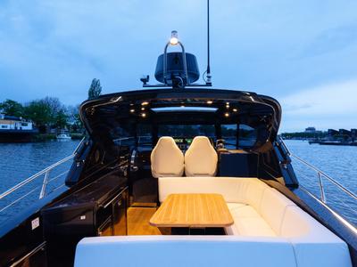 Deck of JOKER, a Focus Motor Yachts Focus Power 36 motorboat at Općina Sukošan, Croatia