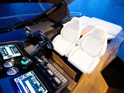 Cockpit of JOKER, a Focus Motor Yachts Focus Power 36 motorboat at Općina Sukošan, Croatia