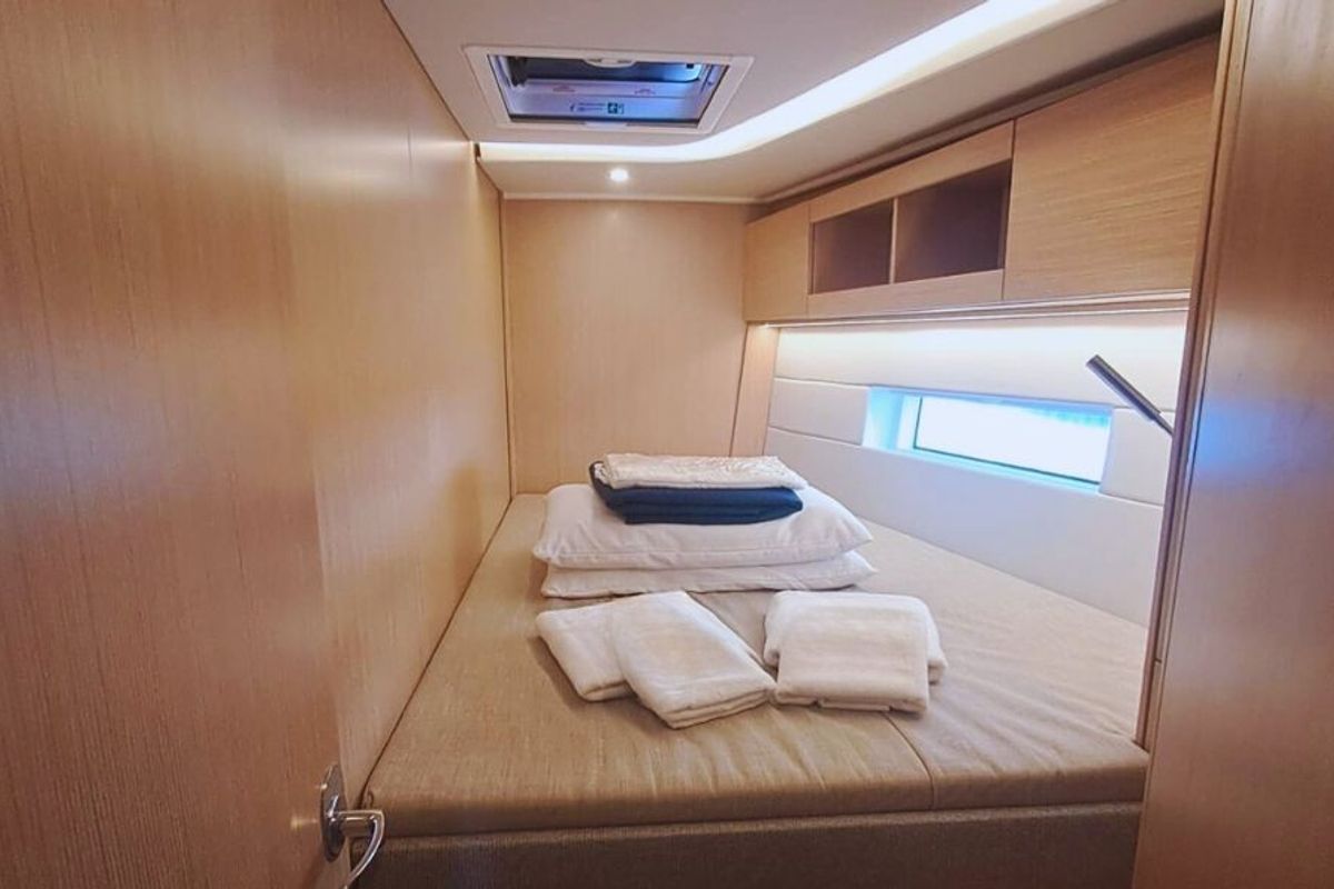 Cabin on MALENA, a Bavaria C50 sailboat at Cecina, Italy