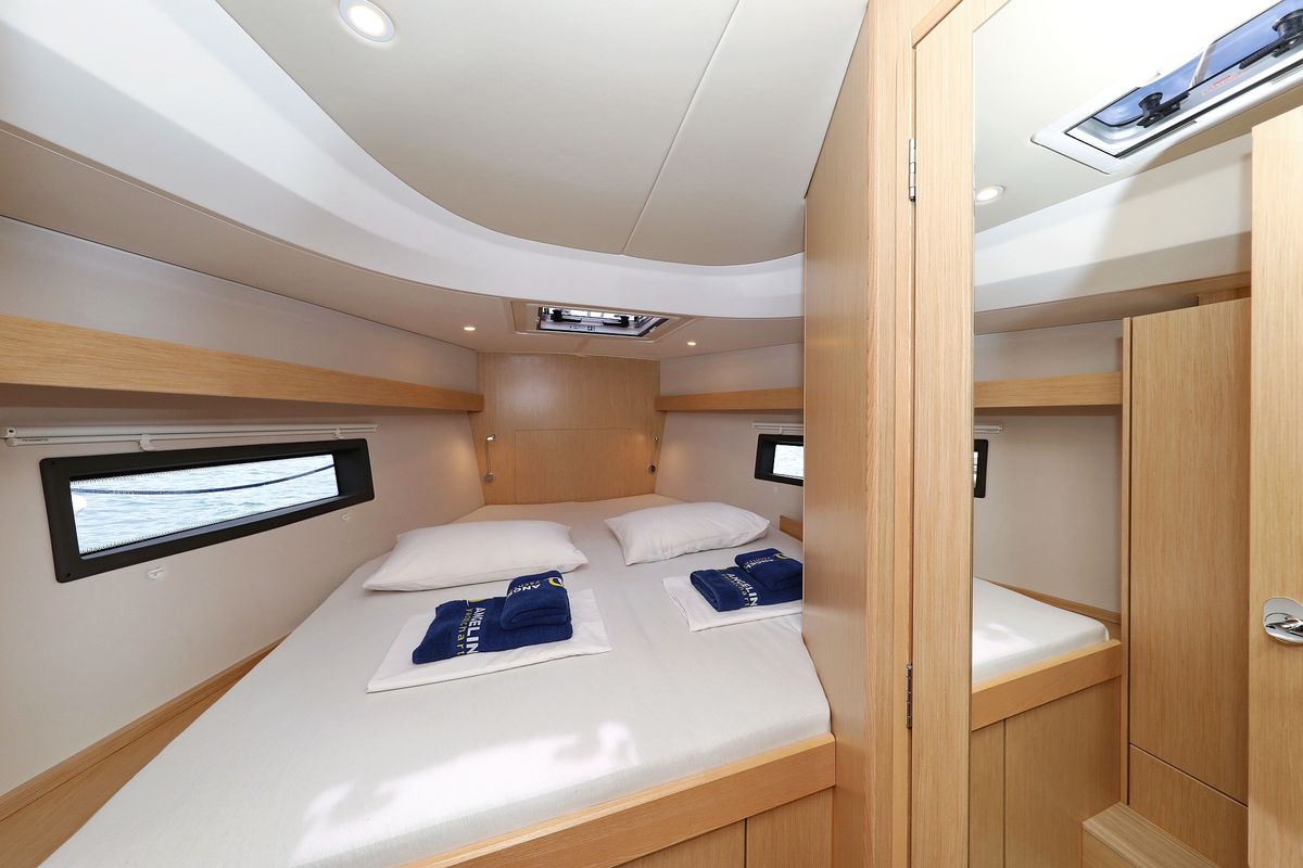 Cabin on Levente, a Bavaria C42 sailboat at Grad Vodice, Croatia