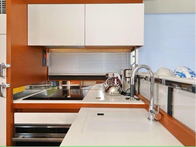 Galley of Medusa, a Jeanneau Prestige 520 Flybridge yacht at Split, Croatia