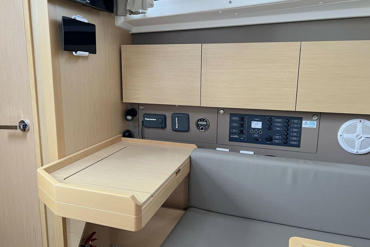 Salon of Ulysses, a Beneteau Oceanis 38 sailboat at Heiligenhafen, Germany