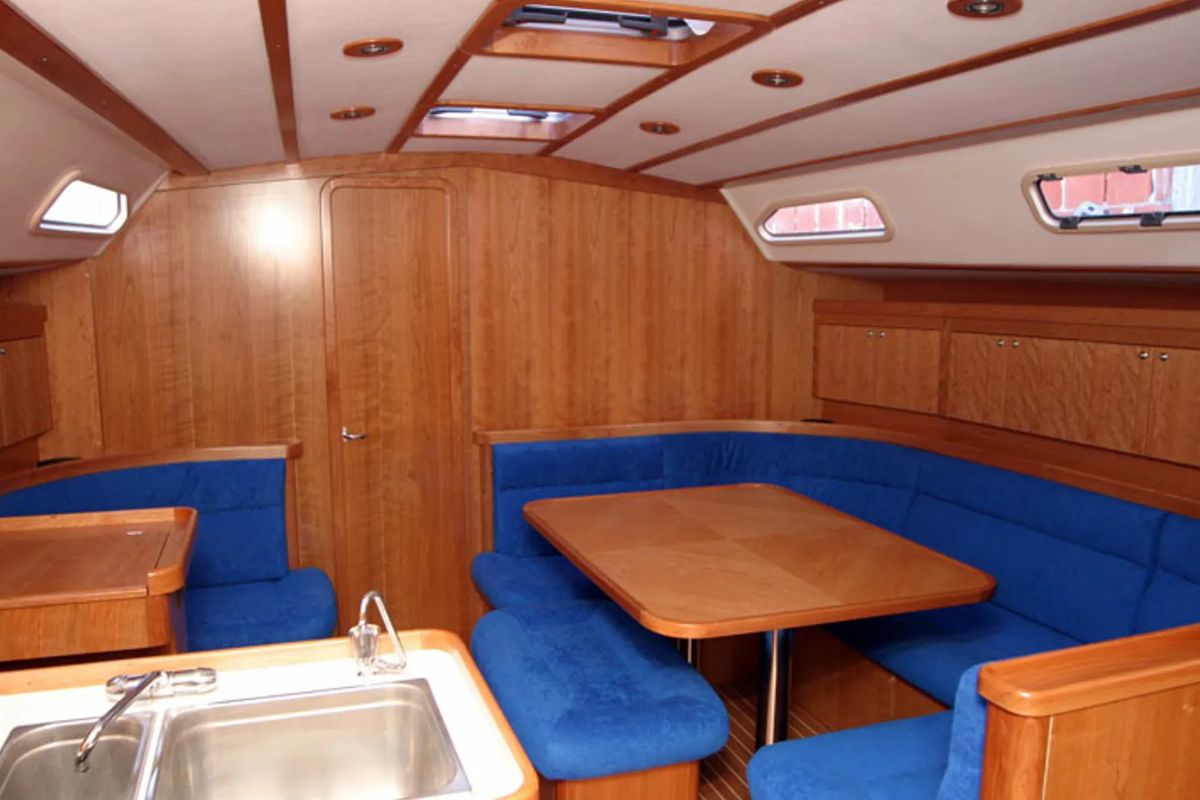 Salon of Pia, a Triplast Y 40 sailboat at Izola / Isola, Slovenia