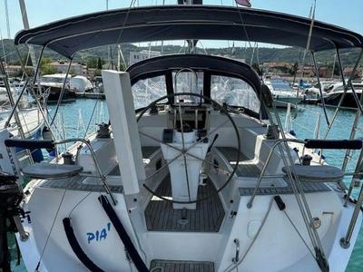 Cockpit of Pia, a Triplast Y 40 sailboat at Izola / Isola, Slovenia