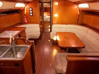 Salon of Pia, a Triplast Y 40 sailboat at Izola / Isola, Slovenia