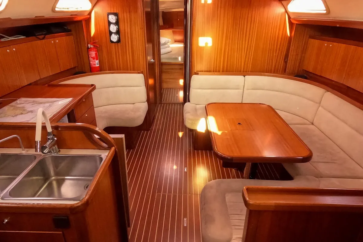 Salon of Pia, a Triplast Y 40 sailboat at Izola / Isola, Slovenia
