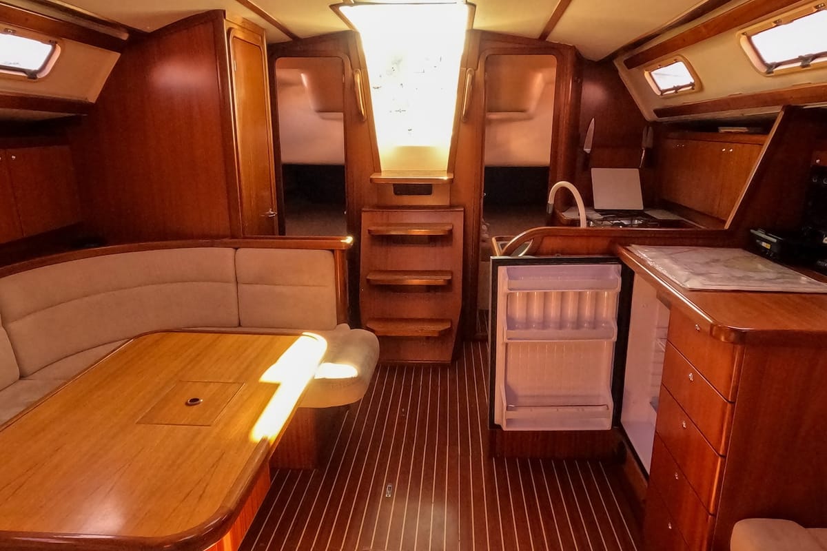 Salon of Pia, a Triplast Y 40 sailboat at Izola / Isola, Slovenia