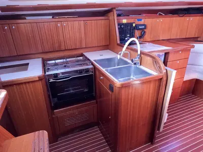 Galley of Pia, a Triplast Y 40 sailboat at Izola / Isola, Slovenia